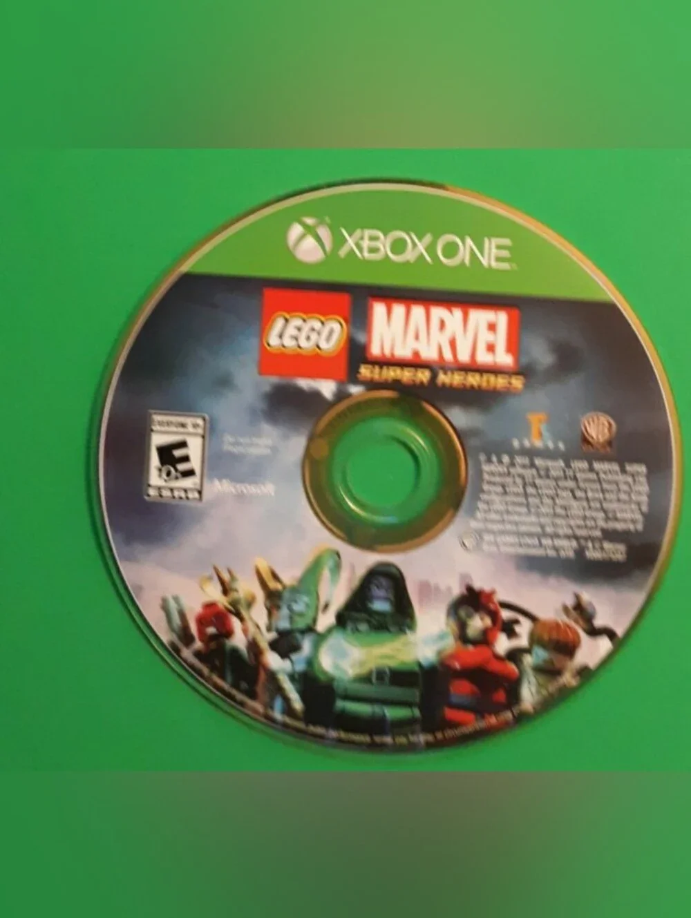 Microsoft Xbox One LEGO Marvel Super Heroes Disc - Green Artwork